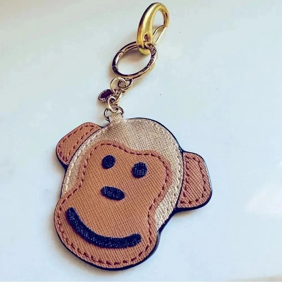 Micheal Kors Monkey Leather Key Ring - Picture 1 of 4